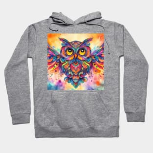 Abstract painting of a owl Hoodie